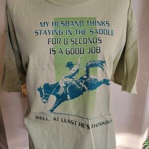 Wrangler Women's Tshirt Rodeo Bullriding SZ XL